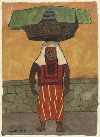 Diego Rivera, Mexican, 1886–1957 Mujer con Canasta